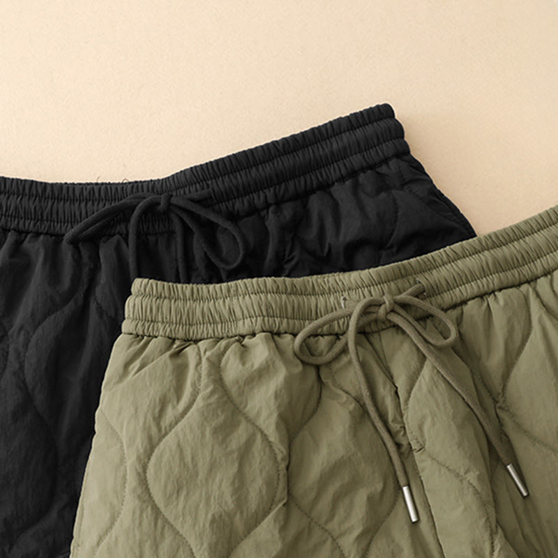 Pantalon thermique en coton pour femme, motif Buddha Stones, lignes courbes, taille élastique avec cordon de serrage et poches - image 19