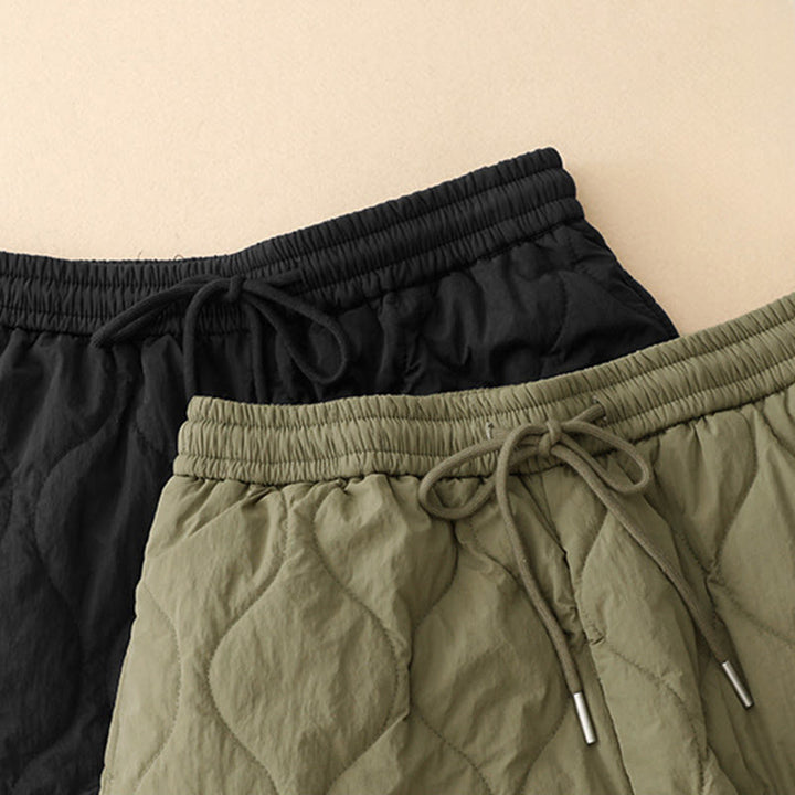 Pantalon thermique en coton pour femme, motif Buddha Stones, lignes courbes, taille élastique avec cordon de serrage et poches - image 19