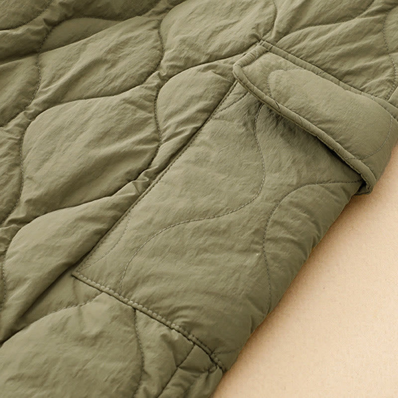 Pantalon thermique en coton pour femme, motif Buddha Stones, lignes courbes, taille élastique avec cordon de serrage et poches - image 6