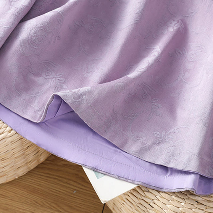 Chemise en coton à manches longues pour femme, imprimé floral jacquard Buddha Stones, col montant à boutons brandebourg - image 13