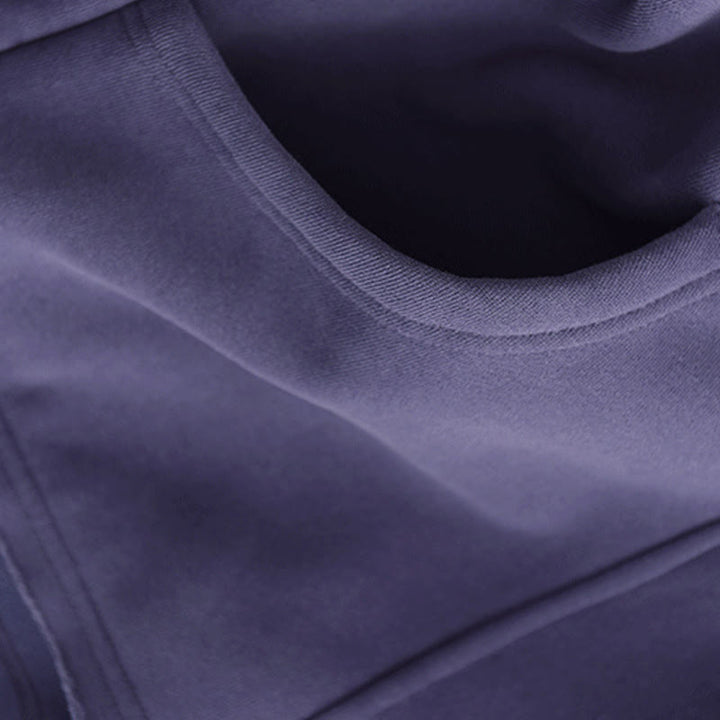 Sweat à capuche femme en coton doublé polaire, manches longues, avec poches, couleur unie, motif Buddha Stones Winter - image 11