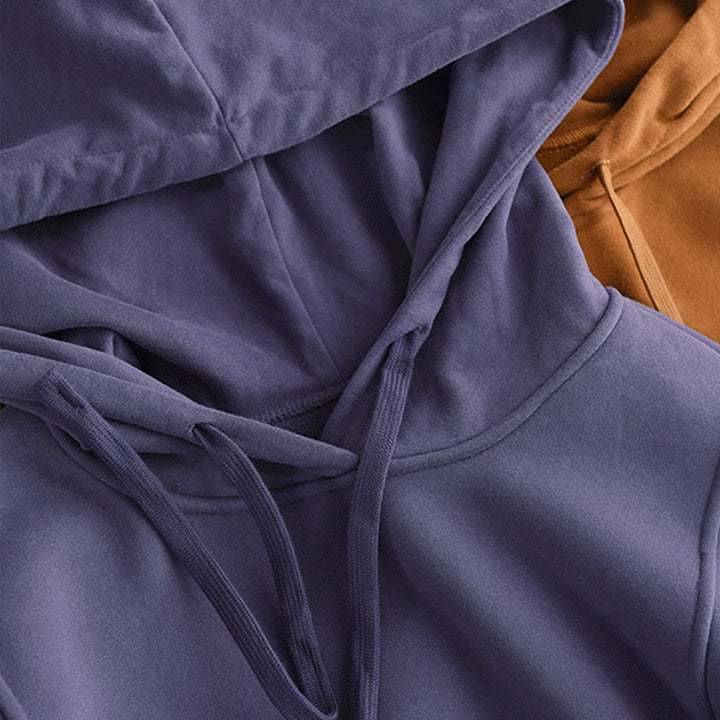 Sweat à capuche femme en coton doublé polaire, manches longues, avec poches, couleur unie, motif Buddha Stones Winter - image 10