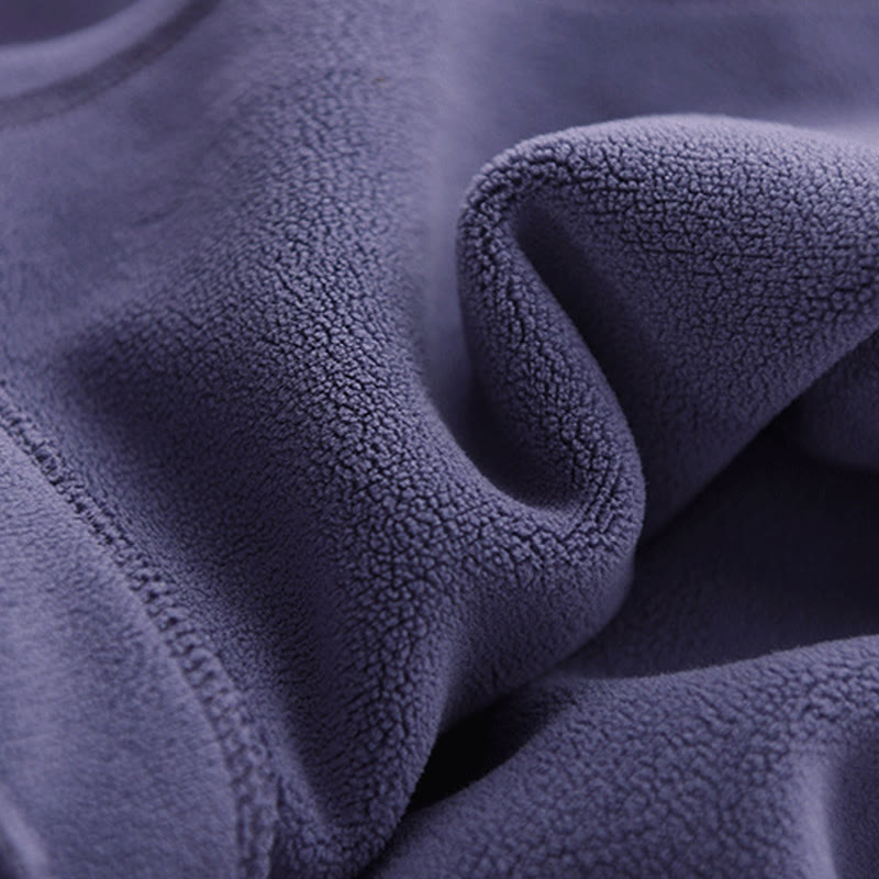 Sweat à capuche femme en coton doublé polaire, manches longues, avec poches, couleur unie, motif Buddha Stones Winter - image 13