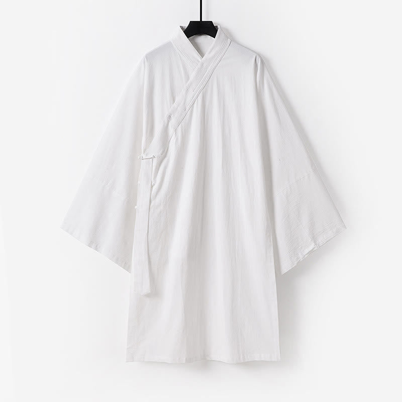 Ensemble de 2 Buddha Stones pour la cérémonie de Tai Chi de Wudang, robe longue kimono taoïste sans manches à manches longues pour homme. - image 2