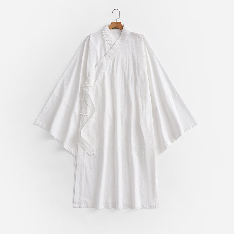 Ensemble de 2 Buddha Stones pour la cérémonie de Tai Chi de Wudang, robe longue kimono taoïste sans manches à manches longues pour homme. - image 3