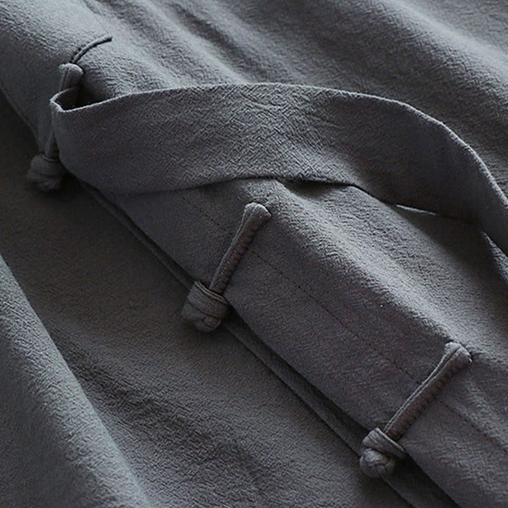 Ensemble de 2 Buddha Stones pour la cérémonie de Tai Chi de Wudang, robe longue kimono taoïste sans manches à manches longues pour homme. - image 16