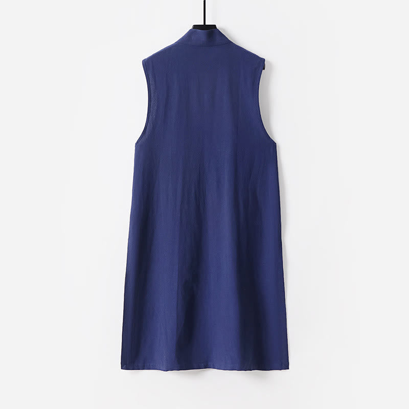 Ensemble de 2 Buddha Stones pour la cérémonie de Tai Chi de Wudang, robe longue kimono taoïste sans manches à manches longues pour homme. - image 5