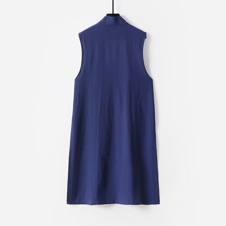 Ensemble de 2 Buddha Stones pour la cérémonie de Tai Chi de Wudang, robe longue kimono taoïste sans manches à manches longues pour homme. - image 5