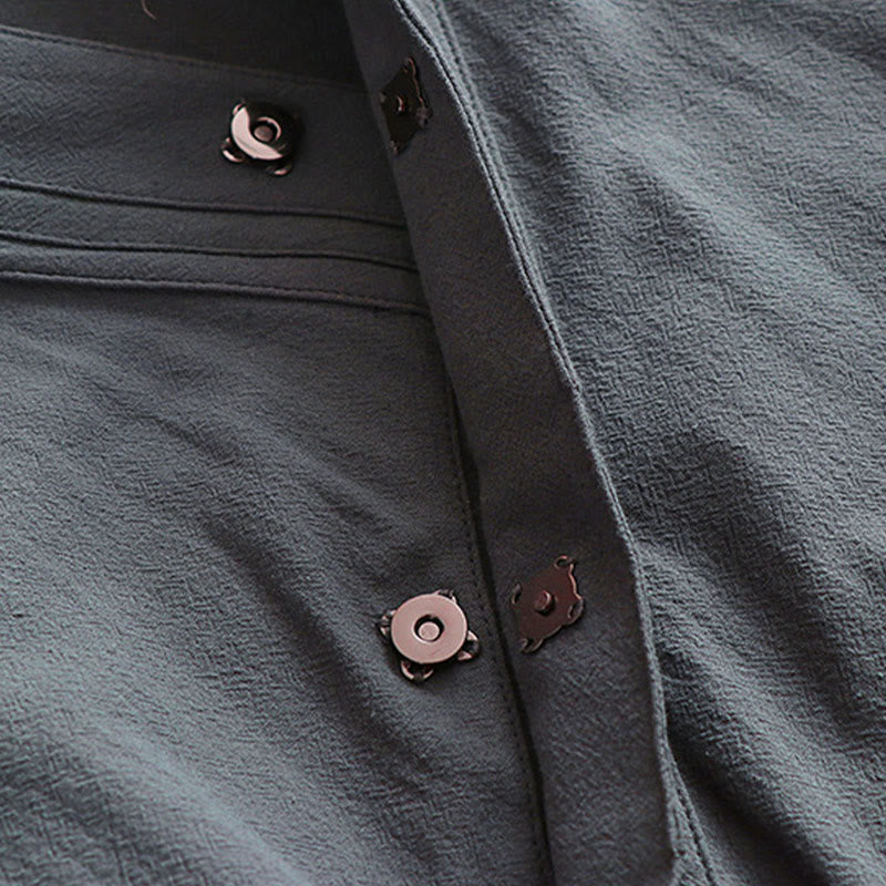 Ensemble de 2 Buddha Stones pour la cérémonie de Tai Chi de Wudang, robe longue kimono taoïste sans manches à manches longues pour homme. - image 15