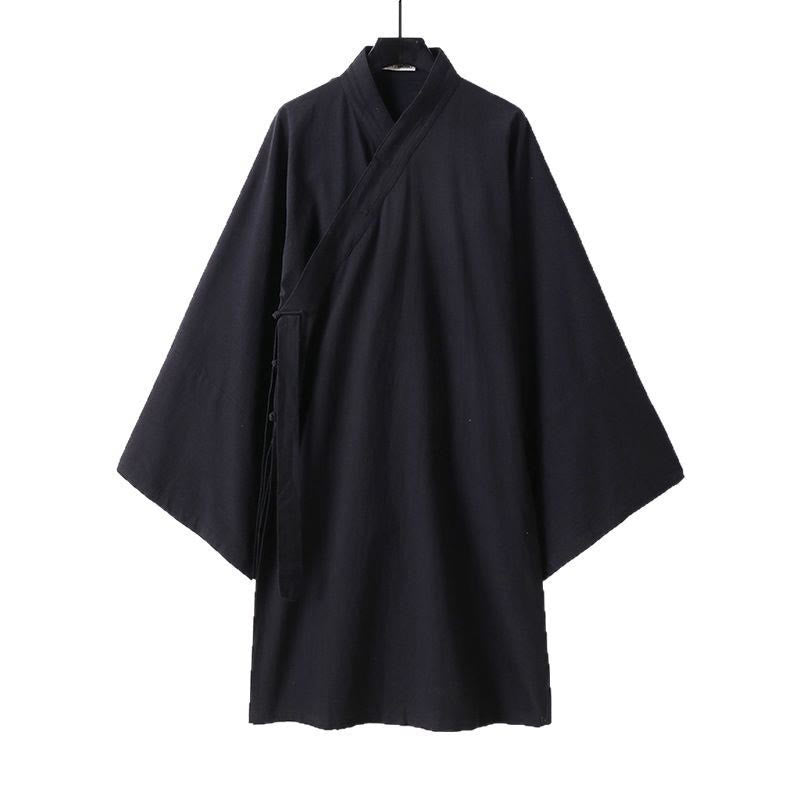 Robe longue taoïste à manches longues et larges pour homme, inspirée de la cérémonie traditionnelle de Tai Chi de Wudang, Buddha Stones - image 1
