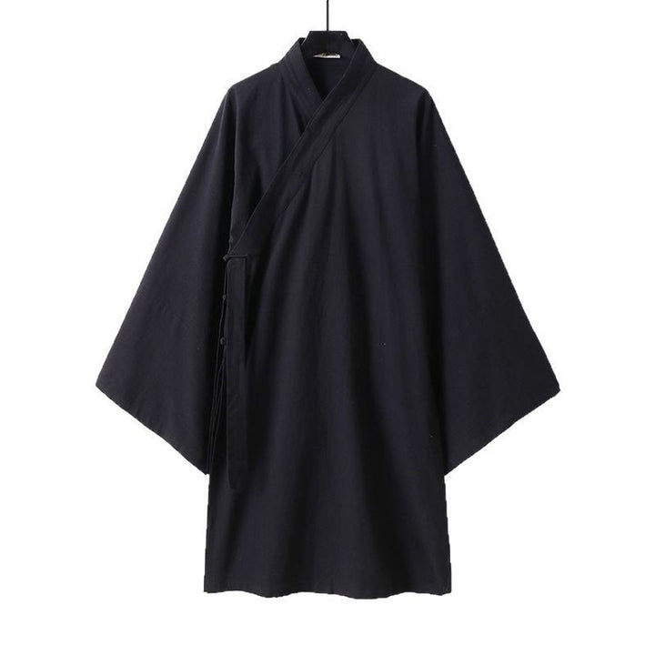 Robe longue taoïste à manches longues et larges pour homme, inspirée de la cérémonie traditionnelle de Tai Chi de Wudang, Buddha Stones - image 1
