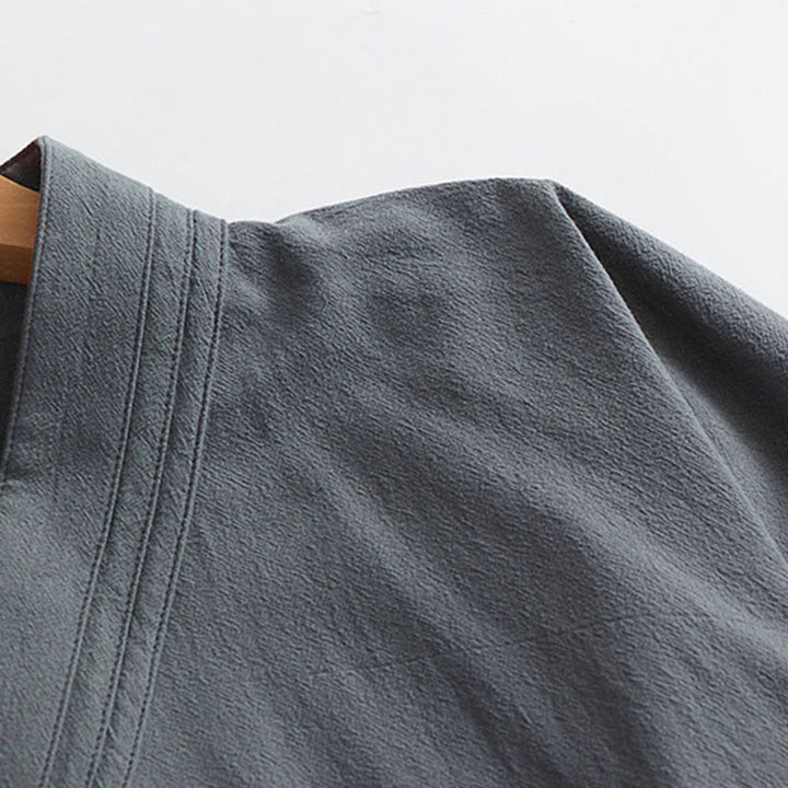 Robe longue taoïste à manches longues et larges pour homme, inspirée de la cérémonie traditionnelle de Tai Chi de Wudang, Buddha Stones - image 6