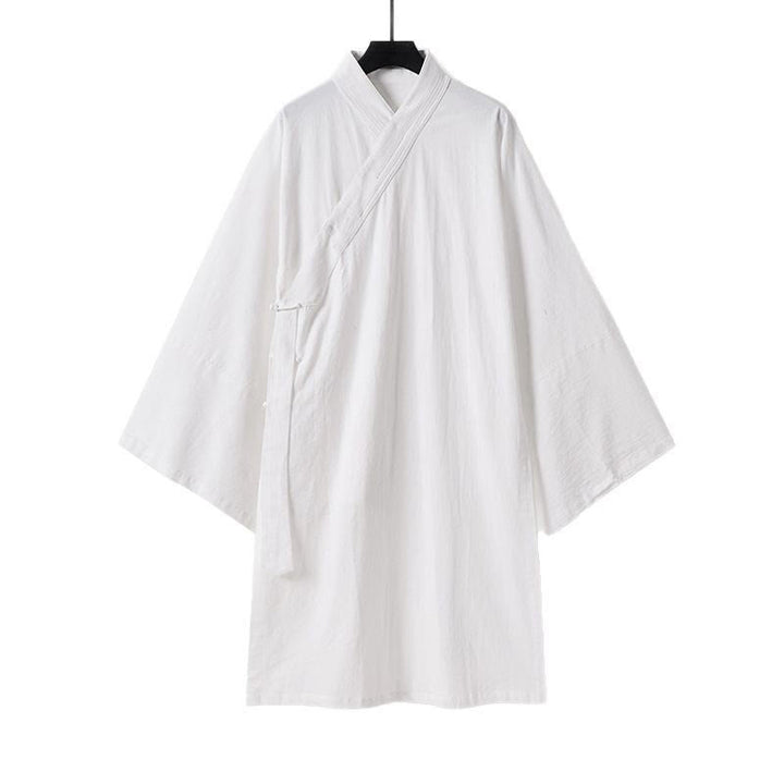 Robe longue taoïste pour homme, manches trois-quarts, inspirée des Buddha Stones de Wudang. - image 2