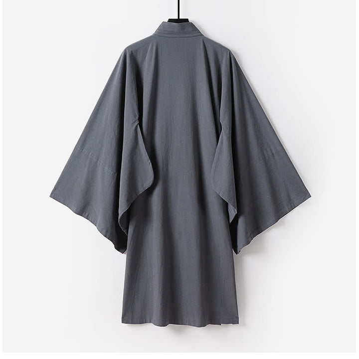 Robe longue taoïste pour homme, manches trois-quarts, inspirée des Buddha Stones de Wudang. - image 4