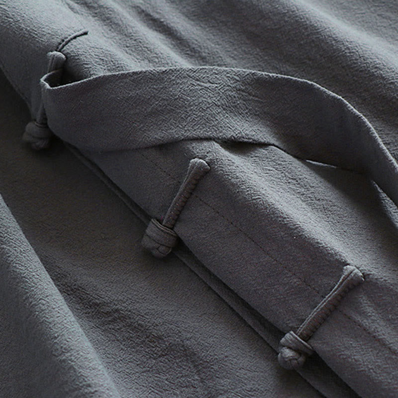 Robe longue taoïste pour homme, manches trois-quarts, inspirée des Buddha Stones de Wudang. - image 10