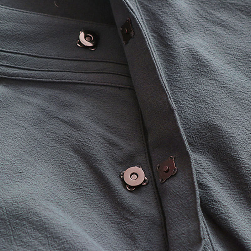 Robe longue taoïste pour homme, manches trois-quarts, inspirée des Buddha Stones de Wudang. - image 9