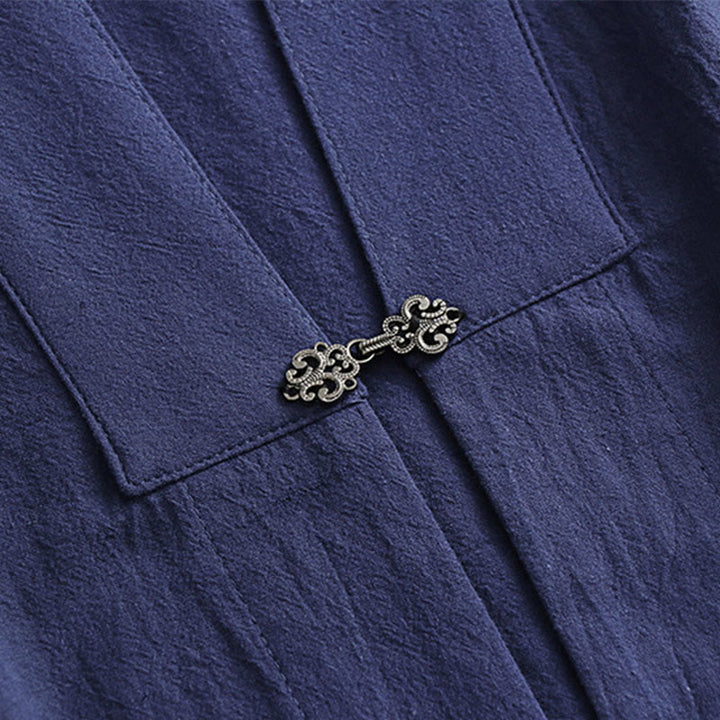 Ensemble de 2 pièces pour homme, style taoïste, manches longues, lacée, kimono sans manches, idéal pour la cérémonie de Qigong, Buddha Stones. - image 25