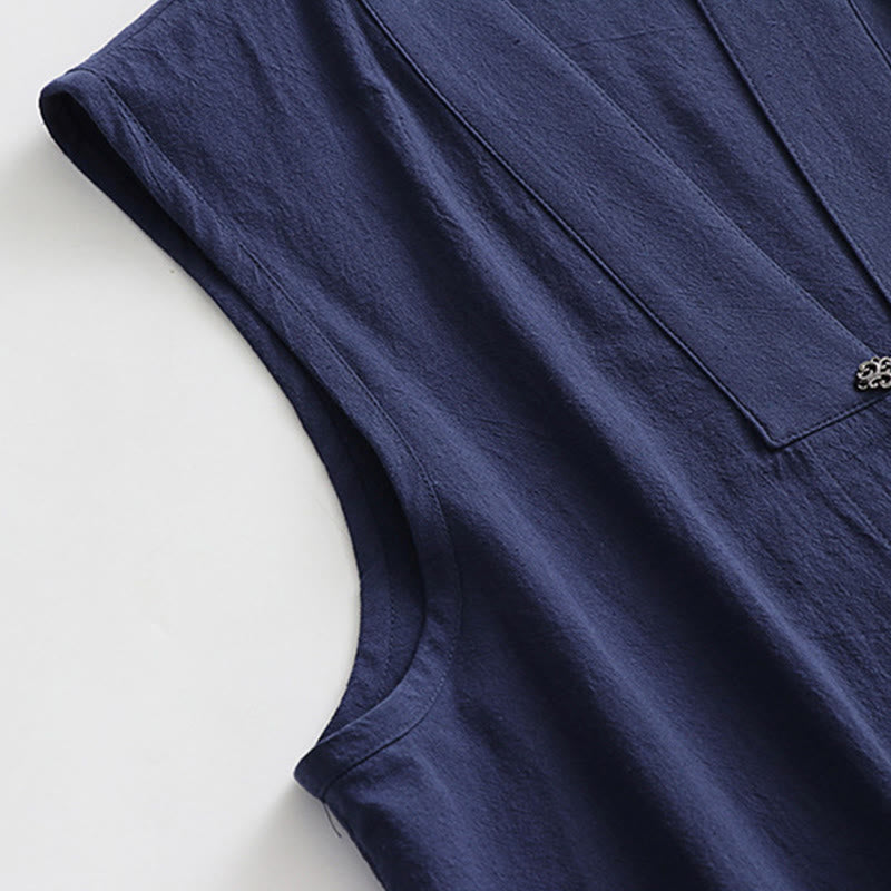 Ensemble de 2 pièces pour homme, style taoïste, manches longues, lacée, kimono sans manches, idéal pour la cérémonie de Qigong, Buddha Stones. - image 23