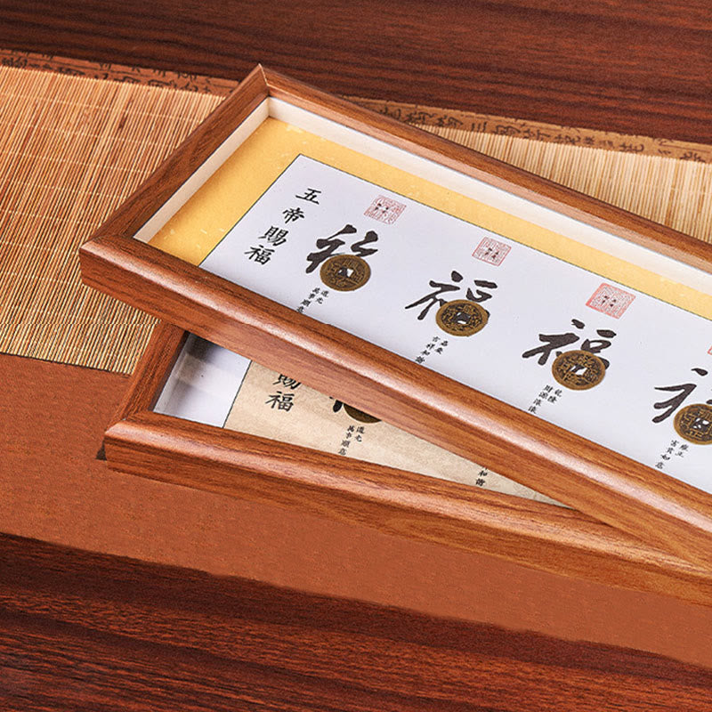 Buddha Stones, personnage Fu, pièces des Cinq Empereurs, cadre photo porte-bonheur, décoration intérieure - image 13