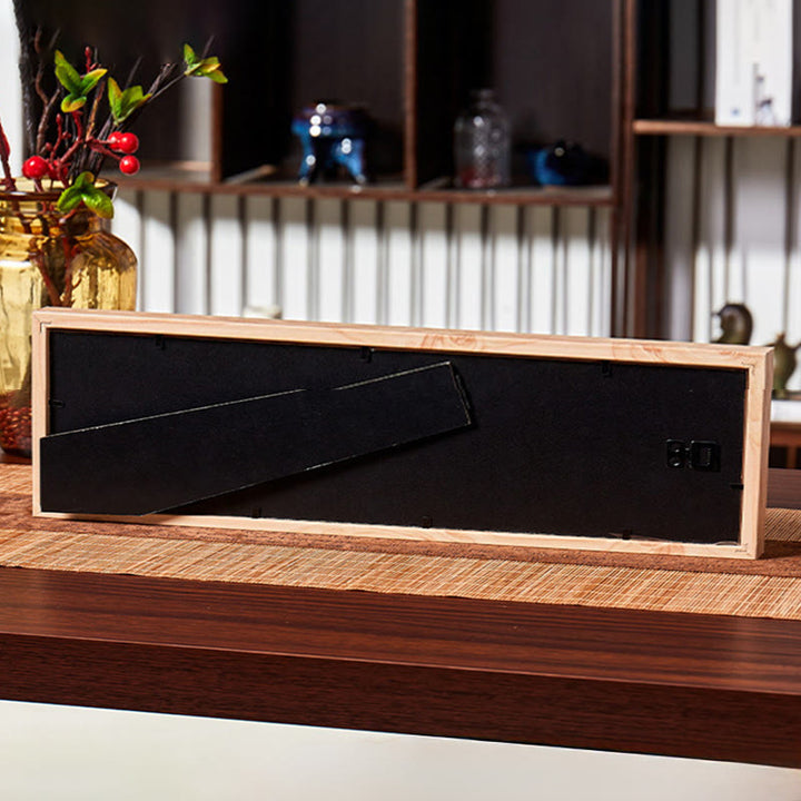 Buddha Stones en cristal vert Bagua, poisson koi, symbole Yin Yang, lingot d'or, cadre photo, ornement, décoration intérieure - image 14