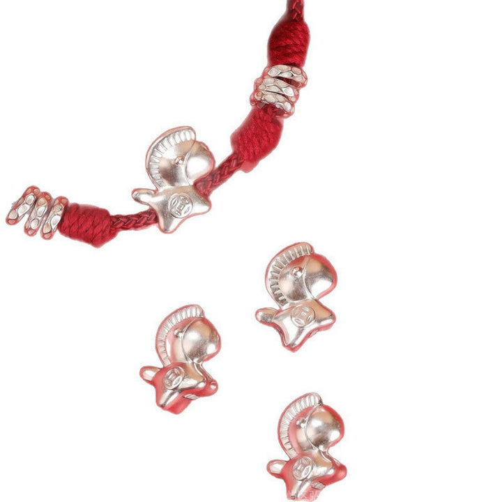 Bracelet en argent sterling 999 Buddha Stones de l'année du Cheval et de la liberté - image 13