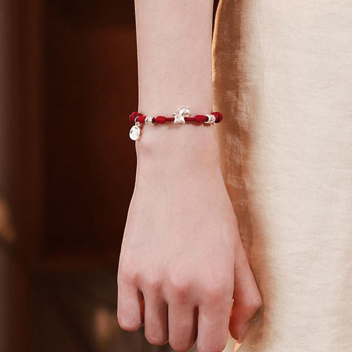 Bracelet en argent sterling 999 Buddha Stones de l'année du Cheval et de la liberté - image 11