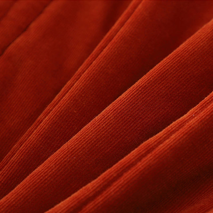 Veste d'hiver pour femme Buddha Stones à boutons grenouille en velours côtelé polyester à manches longues  - image 8