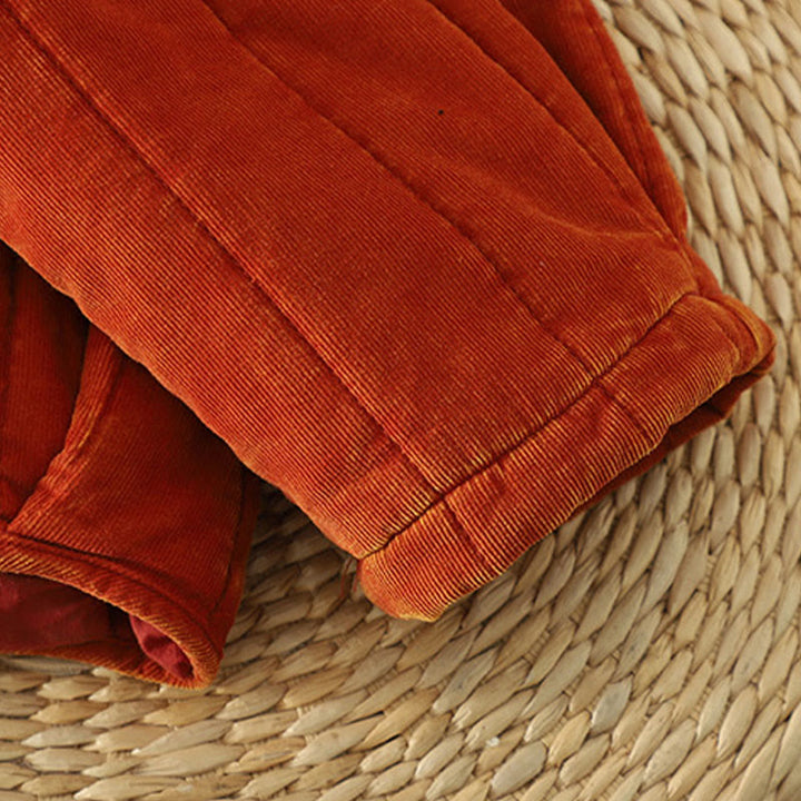 Veste d'hiver pour femme Buddha Stones à boutons grenouille en velours côtelé polyester à manches longues  - image 9