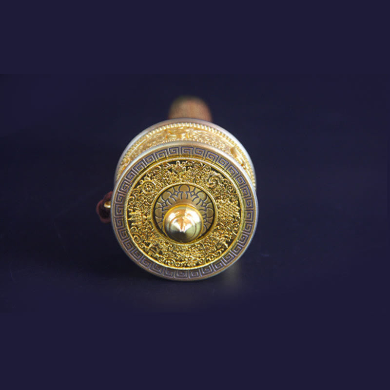 Décoration de roue de prière tibétaine porte-bonheur avec six mots vrais - image 6