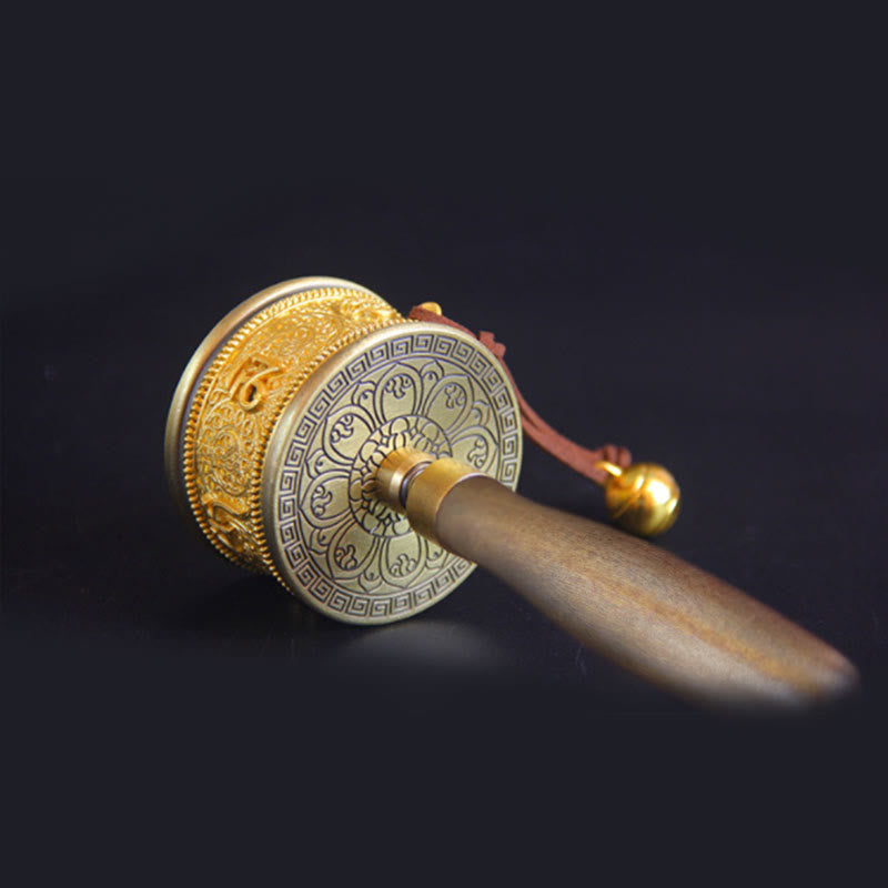 Décoration de roue de prière tibétaine porte-bonheur avec six mots vrais - image 2