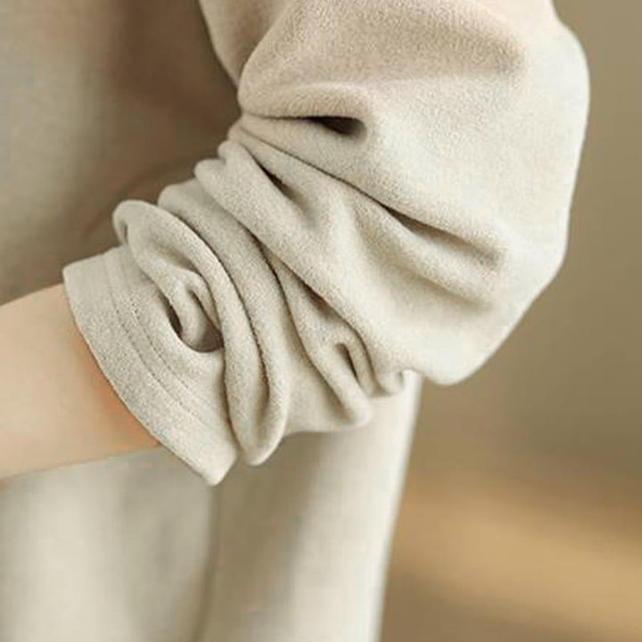 Sweat à capuche à manches longues pour femme, couleur unie, en coton, Buddha Stones, hiver. - image 16