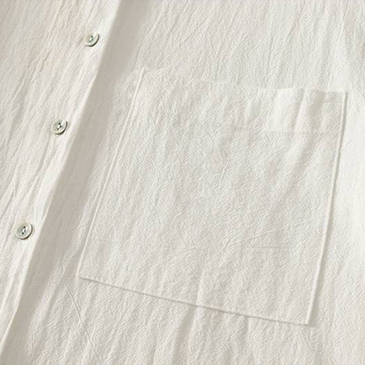 Chemise femme en polyester à manches longues et col rond, motif Buddha Stones , avec poches - image 15