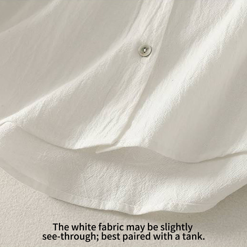 Chemise femme en polyester à manches longues et col rond, motif Buddha Stones , avec poches - image 20