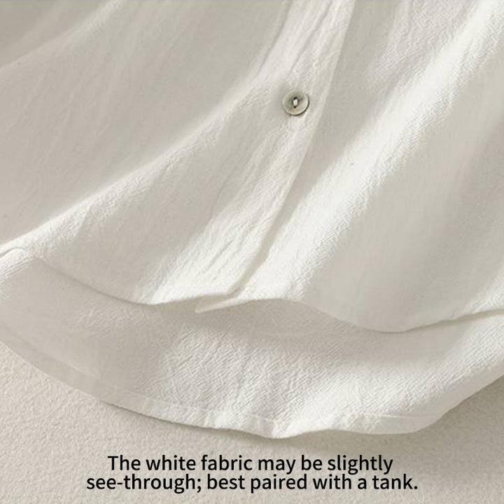 Chemise femme en polyester à manches longues et col rond, motif Buddha Stones , avec poches - image 20