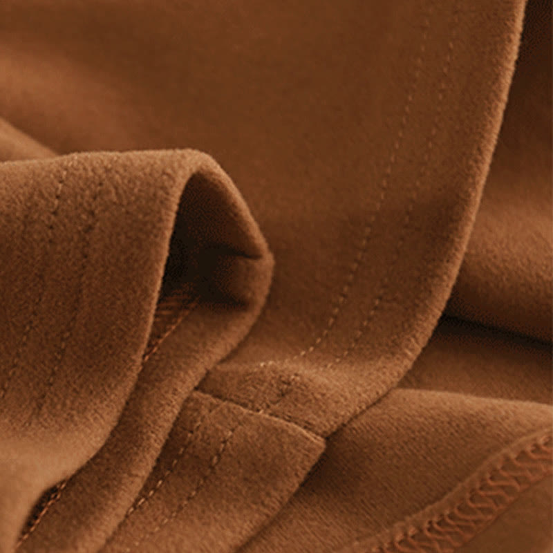 Sweat à capuche à manches longues pour femme, couleur unie, en coton épais, Buddha Stones, avec capuche. - image 5