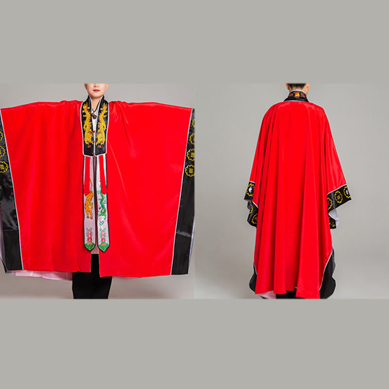 Kimono taoïste unisexe à manches longues et larges, brodé de dragons et de tigres, en Buddha Stones, pour la cérémonie de Qigong - image 5