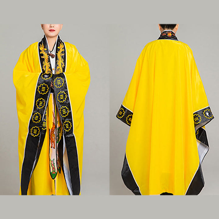 Kimono taoïste unisexe à manches longues et larges, brodé de dragons et de tigres, en Buddha Stones, pour la cérémonie de Qigong - image 10