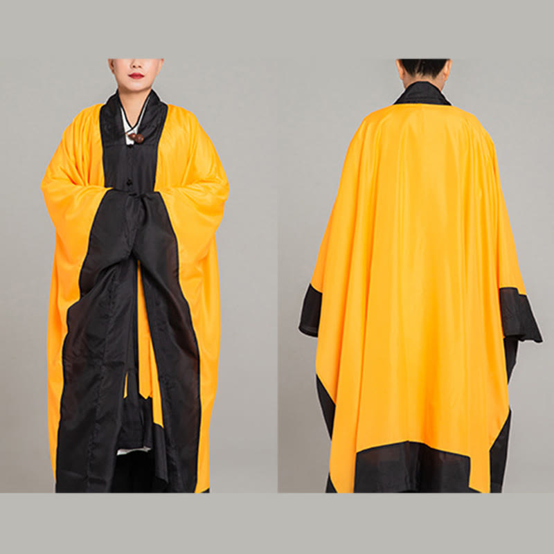 Robe kimono taoïste unisexe à manches longues et larges, couleur unie, en Buddha Stones Wudang, pour les cérémonies de Qigong et de Tai Chi - image 5