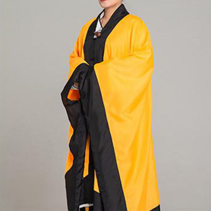 Robe kimono taoïste unisexe à manches longues et larges, couleur unie, en Buddha Stones Wudang, pour les cérémonies de Qigong et de Tai Chi - image 2