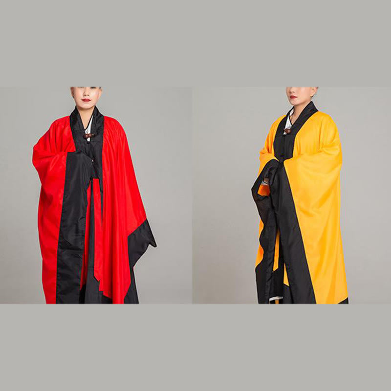Robe kimono taoïste unisexe à manches longues et larges, couleur unie, en Buddha Stones Wudang, pour les cérémonies de Qigong et de Tai Chi - image 17