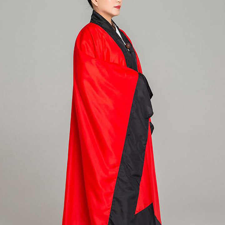 Robe kimono taoïste unisexe à manches longues et larges, couleur unie, en Buddha Stones Wudang, pour les cérémonies de Qigong et de Tai Chi - image 12