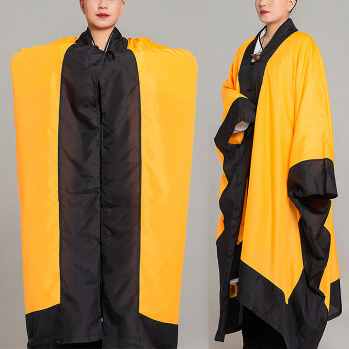 Robe kimono taoïste unisexe à manches longues et larges, couleur unie, en Buddha Stones Wudang, pour les cérémonies de Qigong et de Tai Chi - image 4