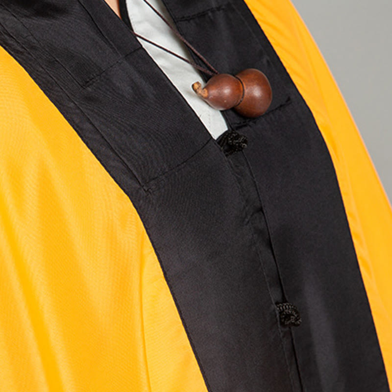 Robe kimono taoïste unisexe à manches longues et larges, couleur unie, en Buddha Stones Wudang, pour les cérémonies de Qigong et de Tai Chi - image 8