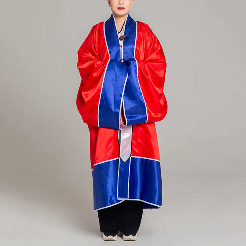 Robe kimono taoïste unisexe à manches longues et larges, brodée de grues et de Buddha Stones, pour la cérémonie de Qigong et de Tai Chi - image 3