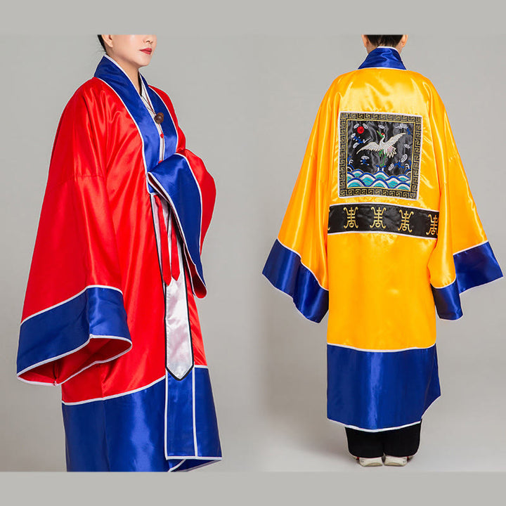 Robe kimono taoïste unisexe à manches longues et larges, brodée de grues et de Buddha Stones, pour la cérémonie de Qigong et de Tai Chi - image 17