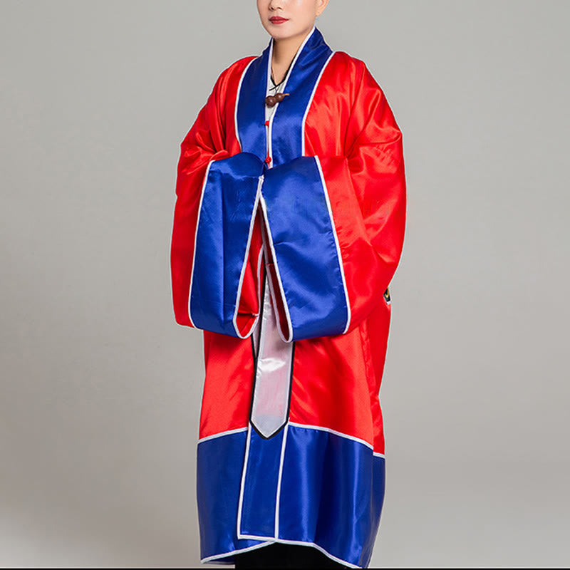 Robe kimono taoïste unisexe à manches longues et larges, brodée de grues et de Buddha Stones, pour la cérémonie de Qigong et de Tai Chi - image 4