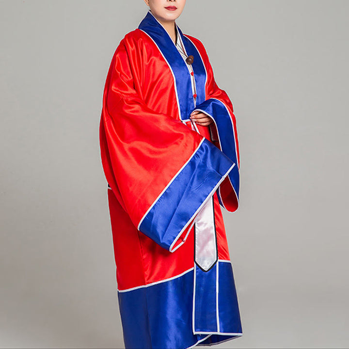 Robe kimono taoïste unisexe à manches longues et larges, brodée de grues et de Buddha Stones, pour la cérémonie de Qigong et de Tai Chi - image 2