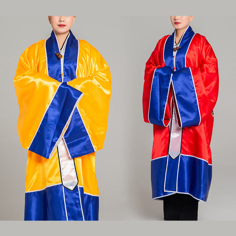 Robe kimono taoïste unisexe à manches longues et larges, brodée de grues et de Buddha Stones, pour la cérémonie de Qigong et de Tai Chi - image 18