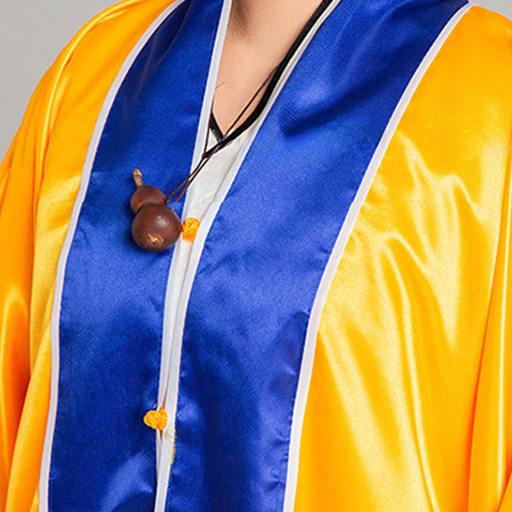 Robe kimono taoïste unisexe à manches longues et larges, brodée de grues et de Buddha Stones, pour la cérémonie de Qigong et de Tai Chi - image 13