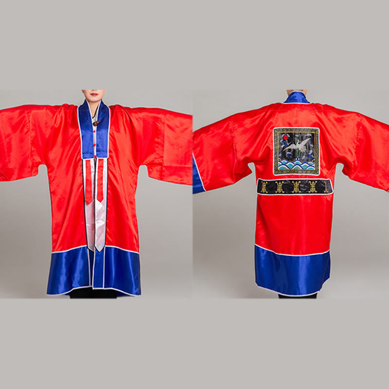 Robe kimono taoïste unisexe à manches longues et larges, brodée de grues et de Buddha Stones, pour la cérémonie de Qigong et de Tai Chi - image 6